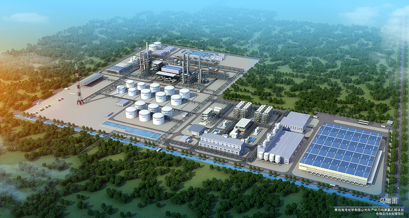 青岛海湾化学有限公司年产40万吨聚氯乙烯项目&amp;仓储及污水处理项目—鸟瞰图